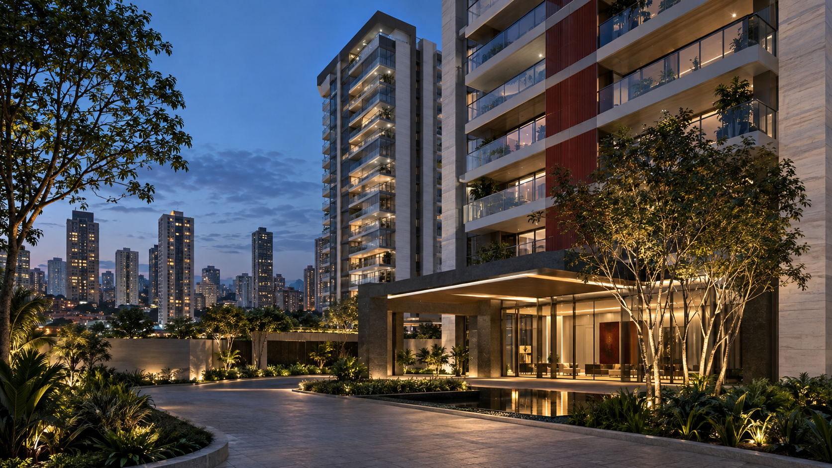 Imagem conceitual de arquitetura residencial contemporânea em São Paulo